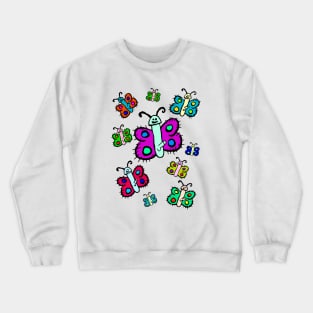 Funny Butterfly Crewneck Sweatshirt